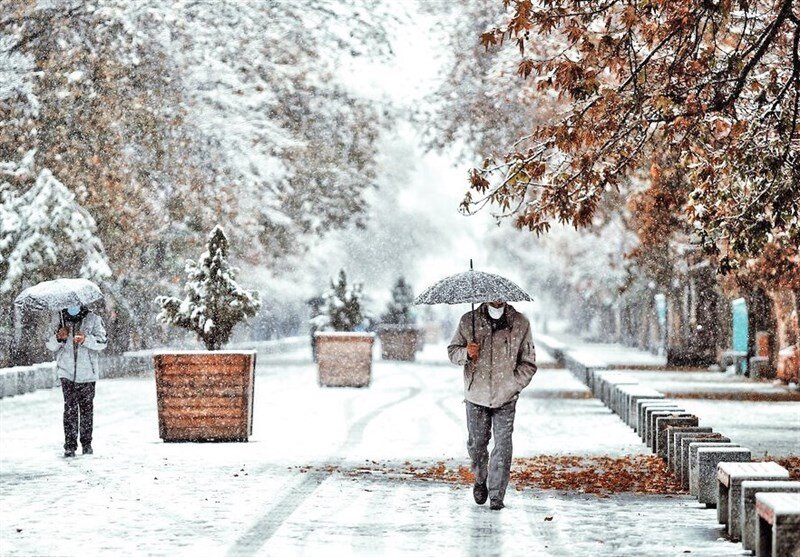 بارندگی در تهران؛ در این مناطق برف می‌بارد | سرد شدن ۸ درجه‌ای هوای پایتخت