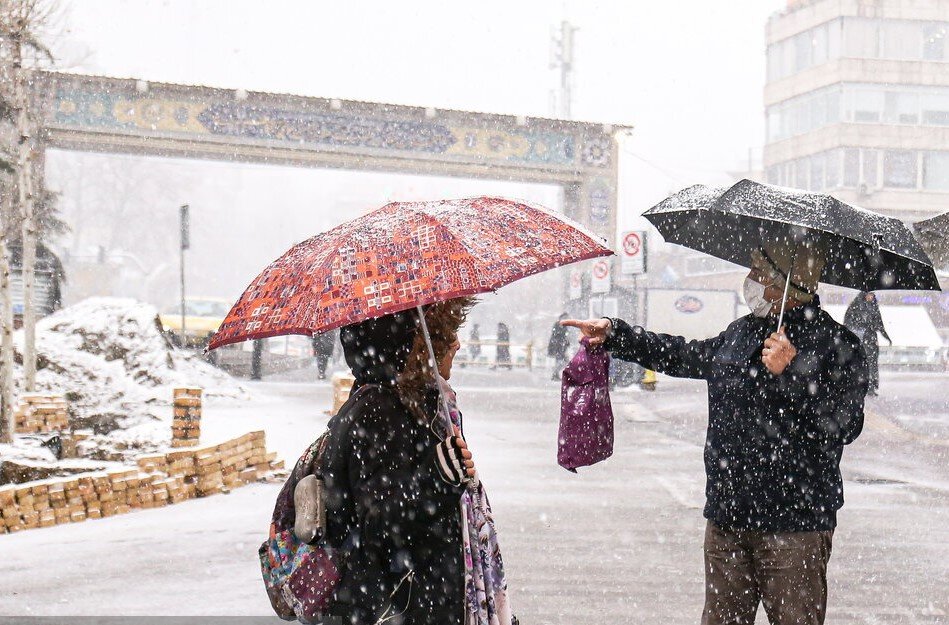 هشدار زرد هواشناسی ؛ احتمال یخ زدن در ۱۹ استان | بارش برف و باران در ۶ استان