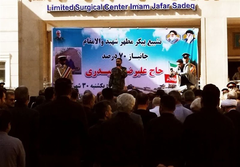 پیکر جانباز شهید «حیدری» در گرگان تشییع شد